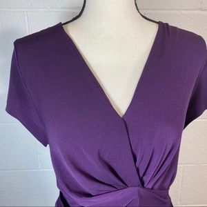 Merona Purple Faux Wrap Sleeveless blouse
